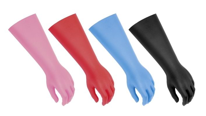 pediatric prosthetic gloves in many colors